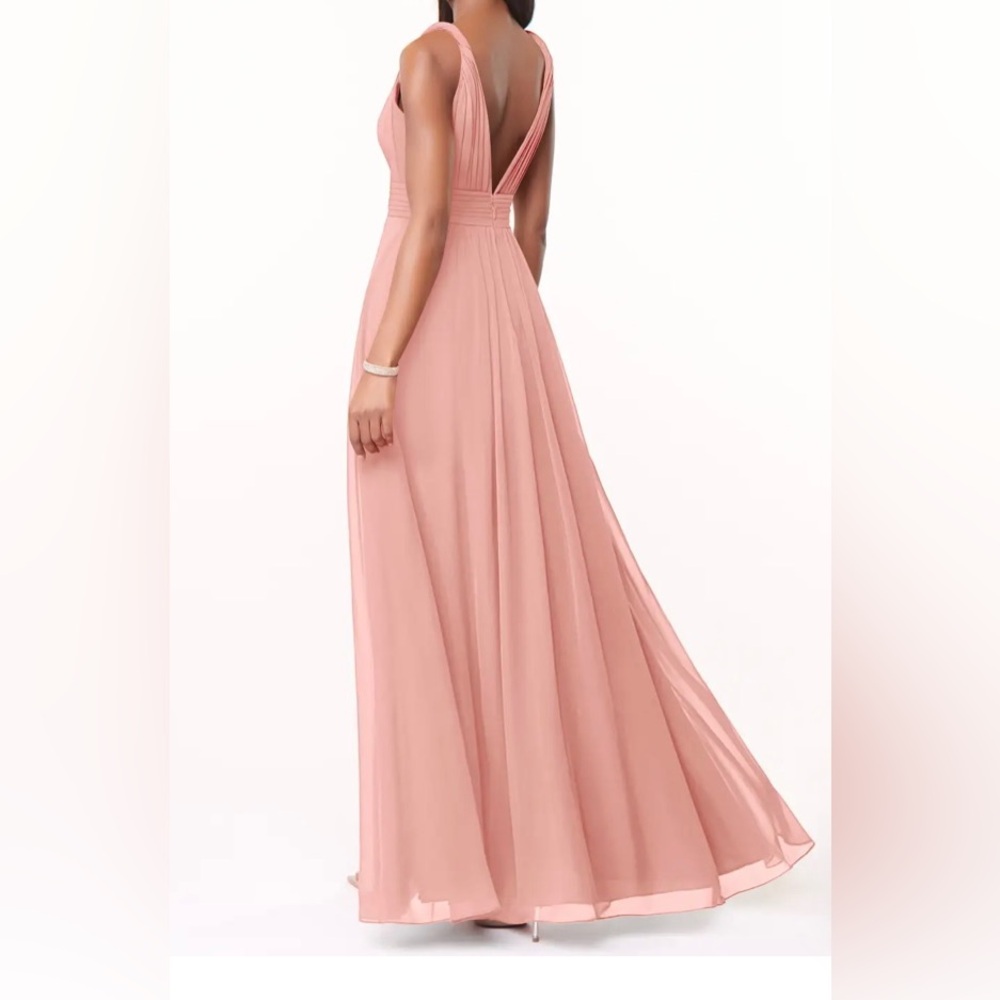 Azazie Pink Maxi Dress